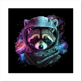 space raccoon Posters and Art